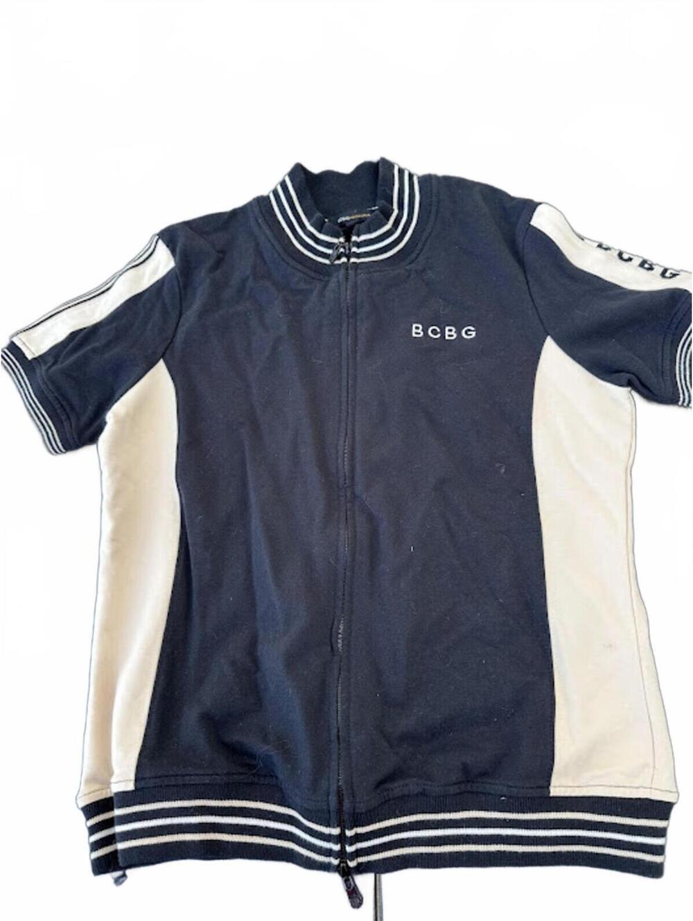 BCBG Max Azria Zip Mock Neck Top